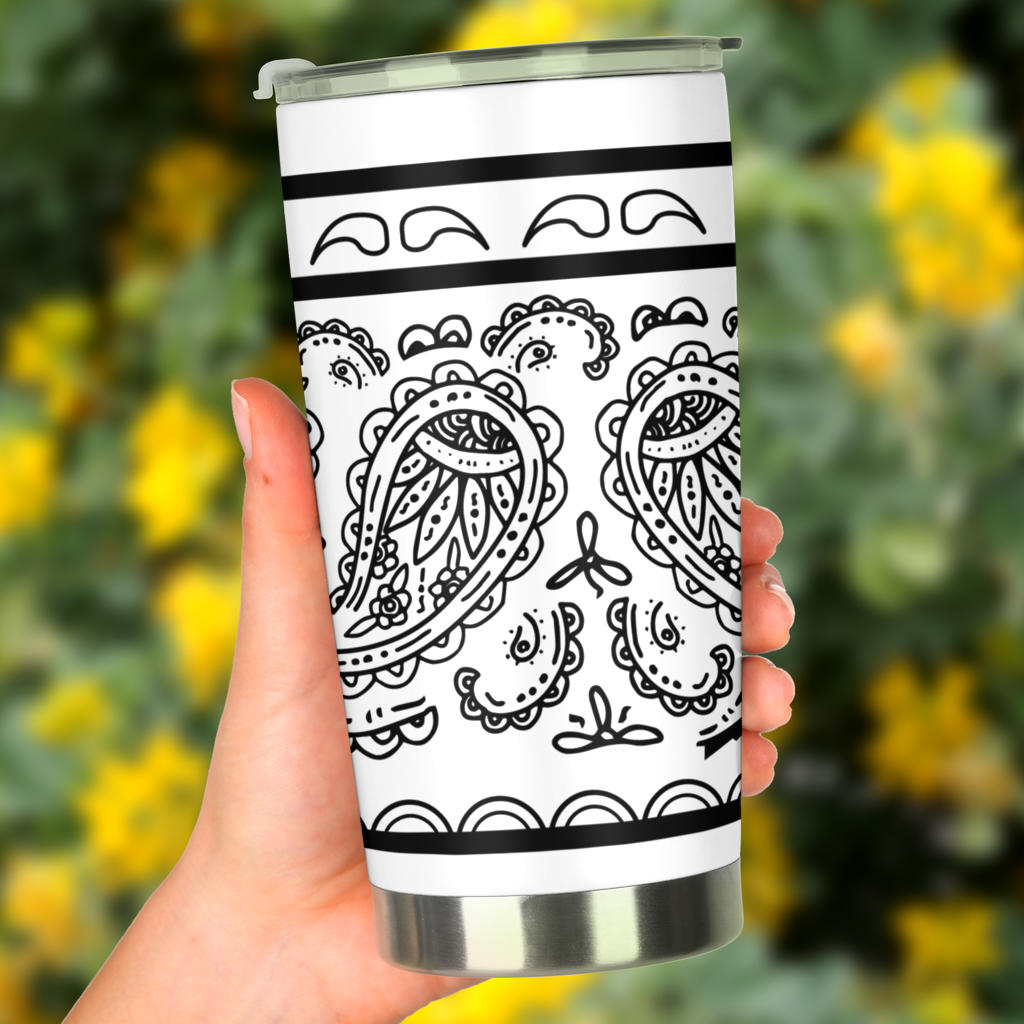 Tumbler - White Bandana