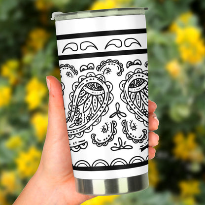 Tumbler - White Bandana