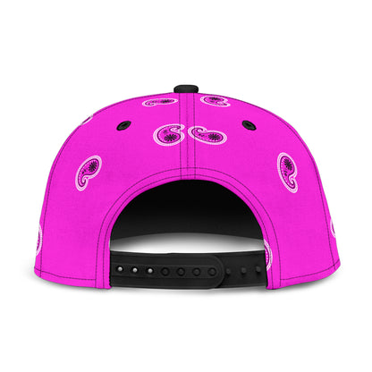 Abruptly Pink Bandana Snapback Cap