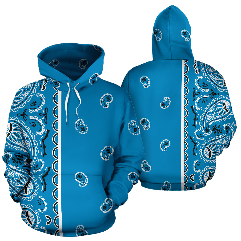 sky blue bandana hoodies