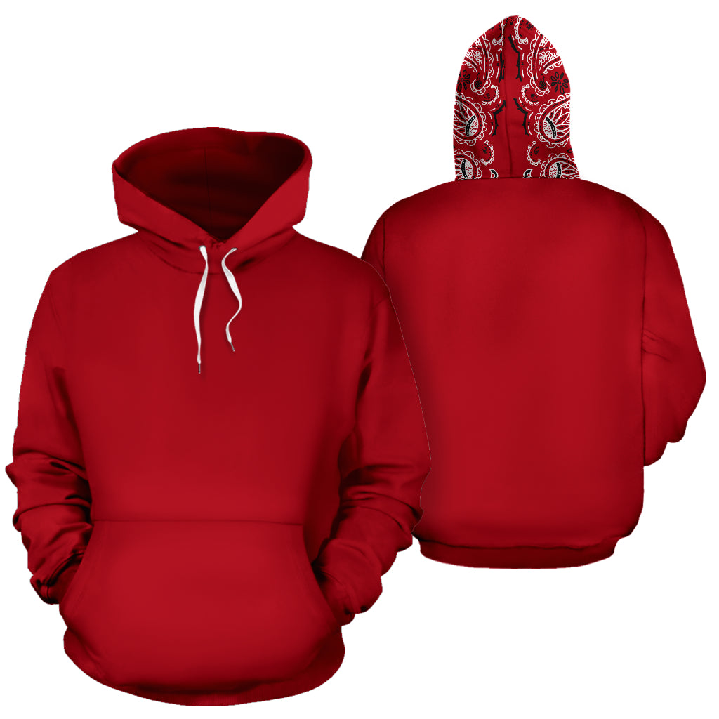 Classic Red Bandana Top Up Hoodie