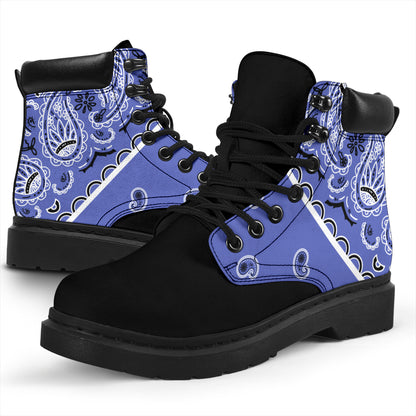 Ocean Blue Bandana Blackout All Season Boots