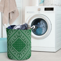 Classic Green Bandana Laundry Hamper