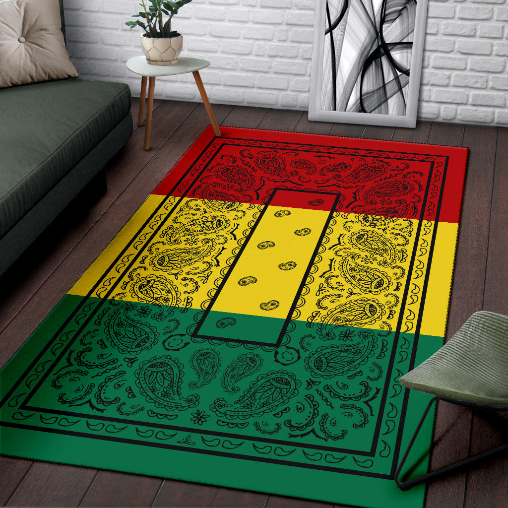 Rasta Bandana Area Rugs - Fitted