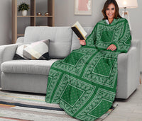 green bandana wearable blankets