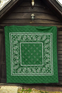 Quilt - Classic Green Bandana Quilt