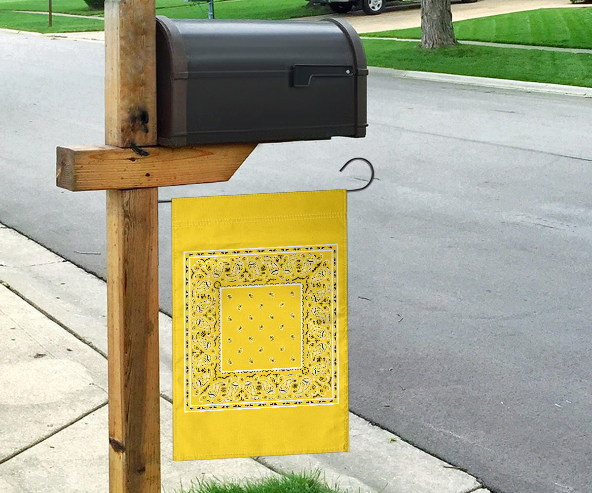 Sunflower Yellow Bandana Home and Garden Flags