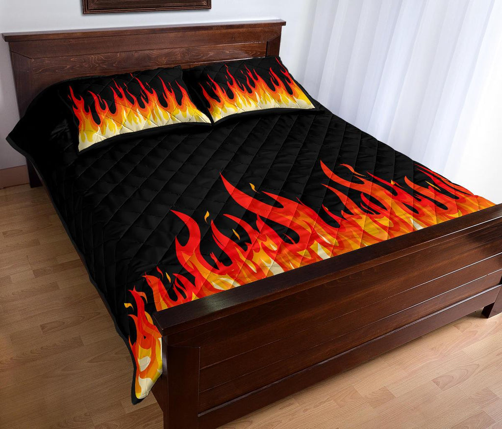 Flame Bandana Bed Quilts with Shams