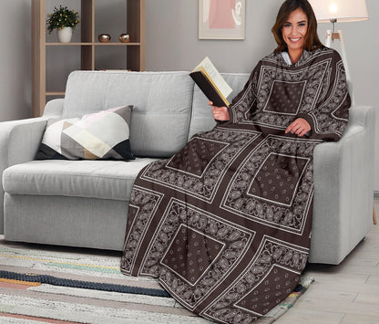 Coffee Brown Bandana Monk Blankets