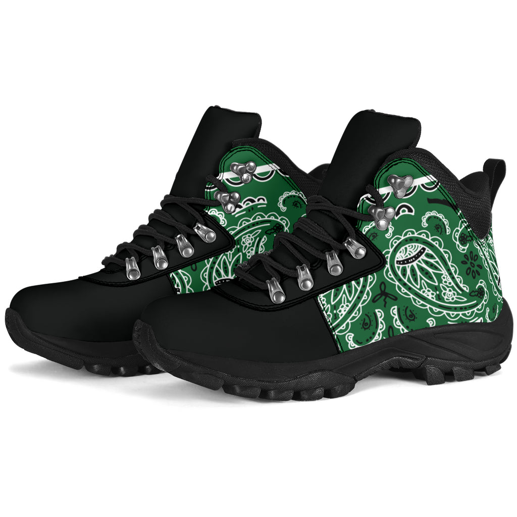 Classic Green Bandana Alpine Boots