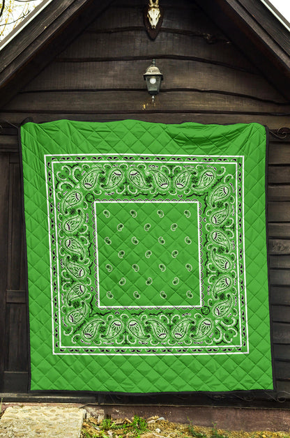 Quilt - Lime Green Bandana Quilt