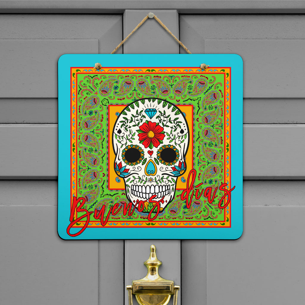 Sugar Skull Door Signs