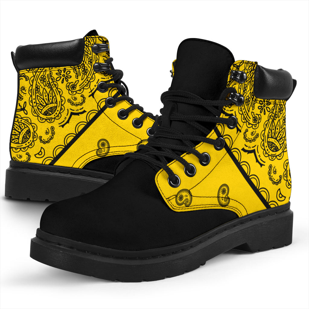 Yellow Bandana Blackout All Season Boots