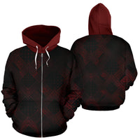 black and red grunge fashion hoodie