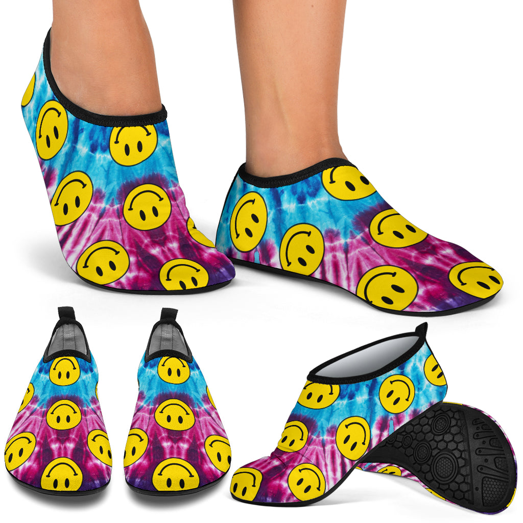 Ridiculously Happy Tie Dye Water Shoes - 2 Designs