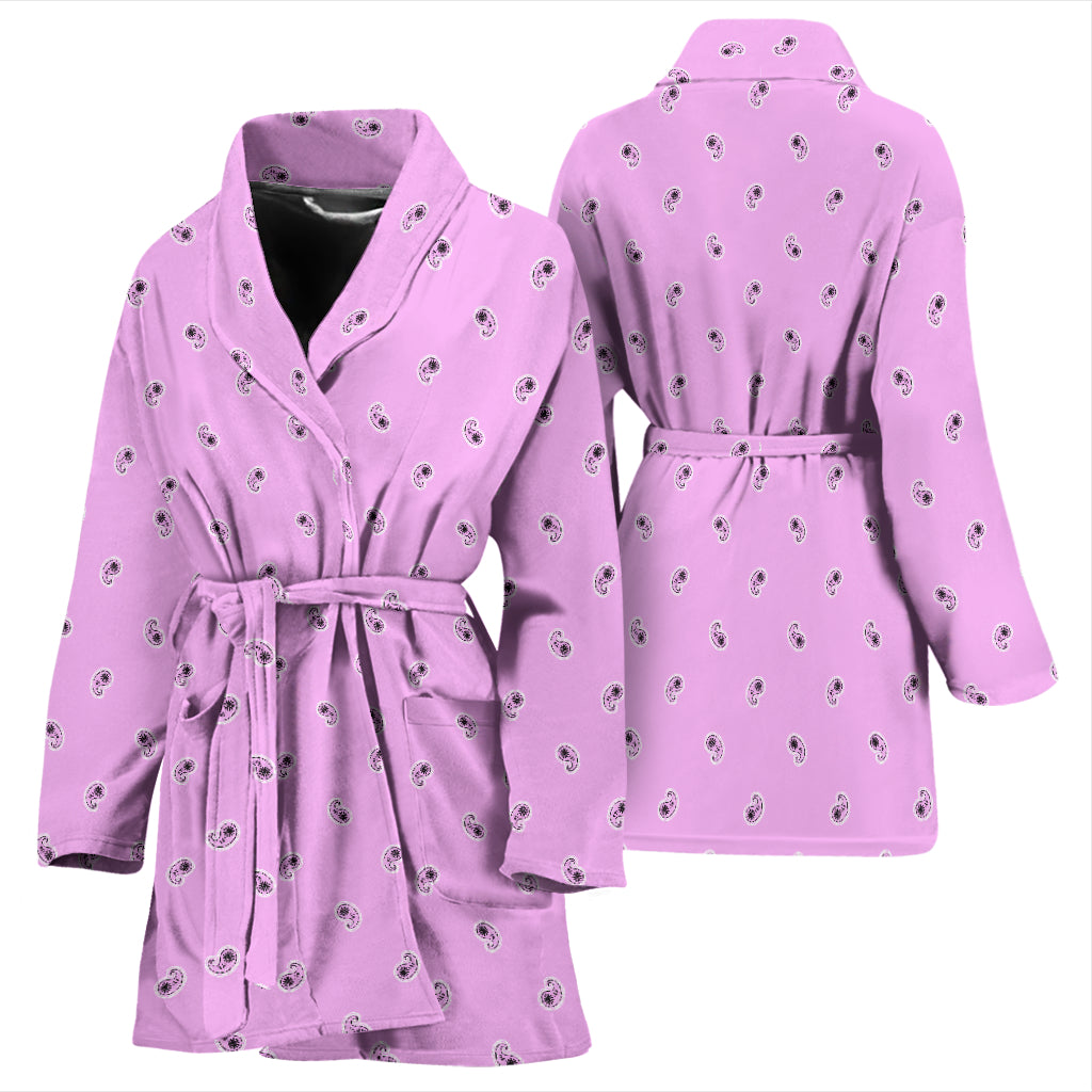 pink paisley robe
