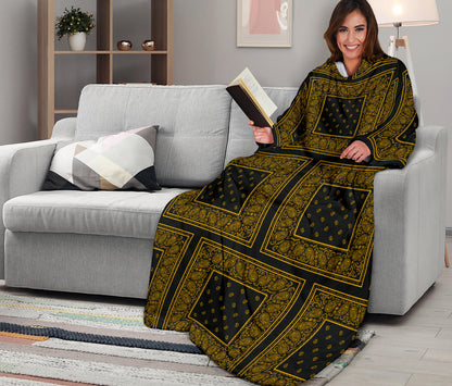 Black Gold Bandana Monk Blankets