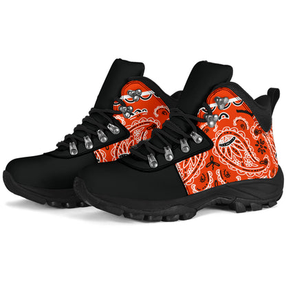 Perfect Orange Bandana Alpine Boots