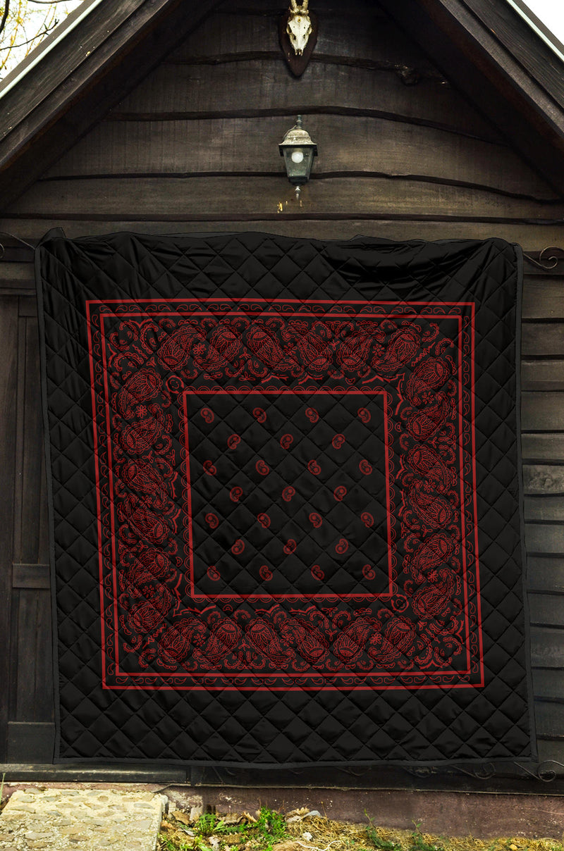 Black and Red Bandana Quilt