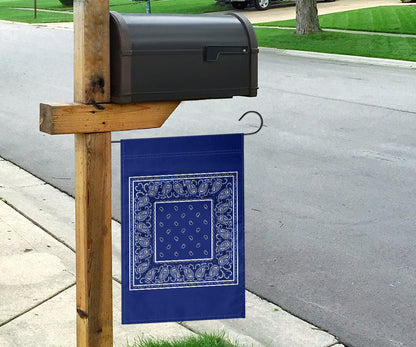 Royal Blue Bandana Home and Garden Flags