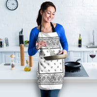 White Big Bandana Apron