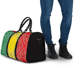 rasta flag color luggage