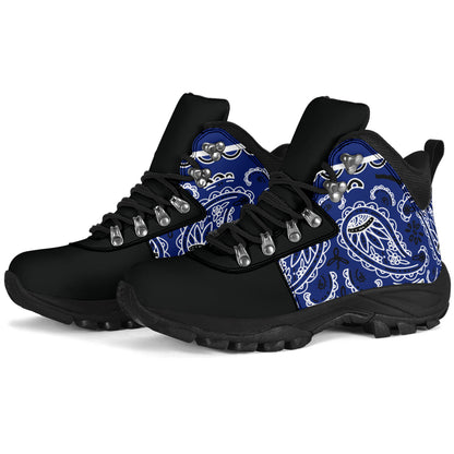 Royal Blue Bandana Alpine Boots