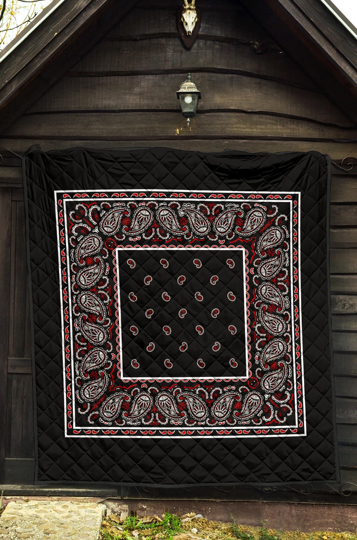Quilt - Wicked Black Bandana Quilt