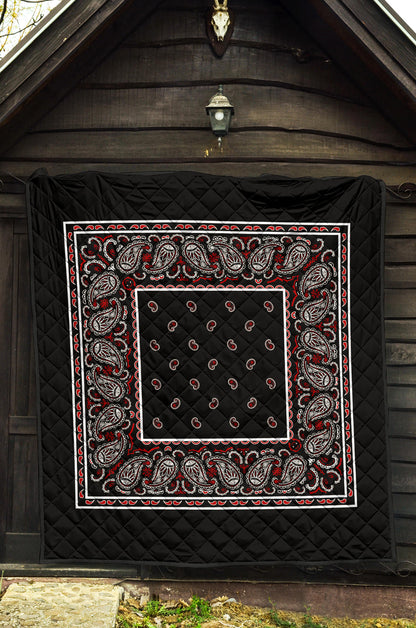 Quilt - Wicked Black Bandana Quilt
