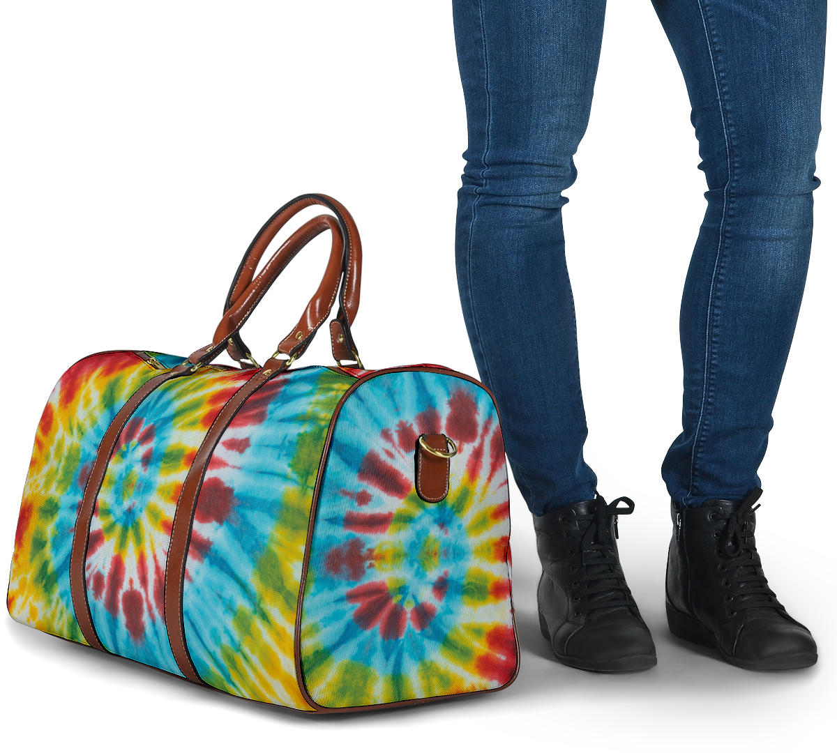 groovy retro ti dye luggage
