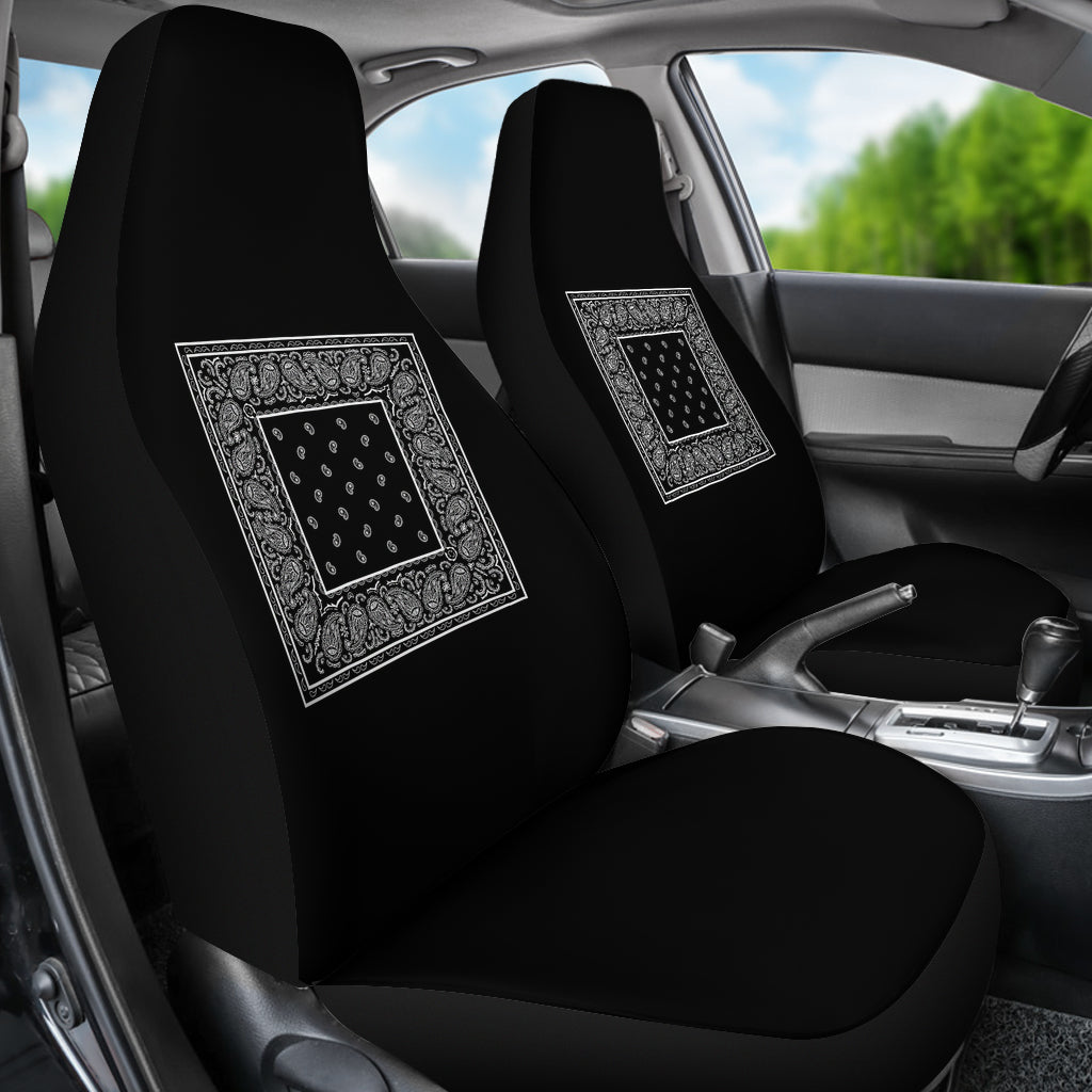 Black car seat cover