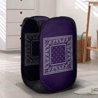 Royal Purple Bandana Laundry Basket