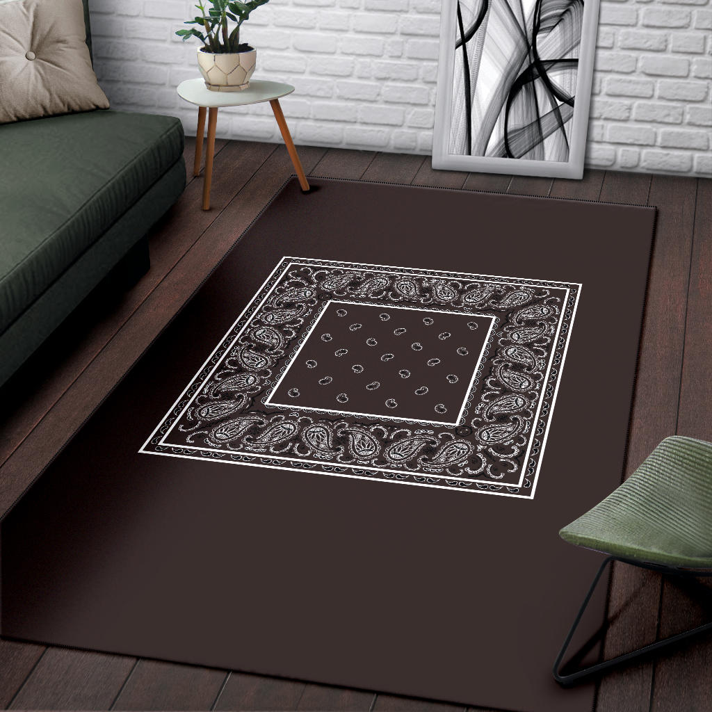 brown area rug