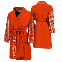 orange bandana robe for men