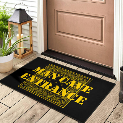 Black Gold Bandana Door Mats