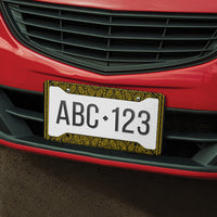 Black Gold Bandana License Plate Frame