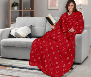 Classic Red Bandana Monk Blankets