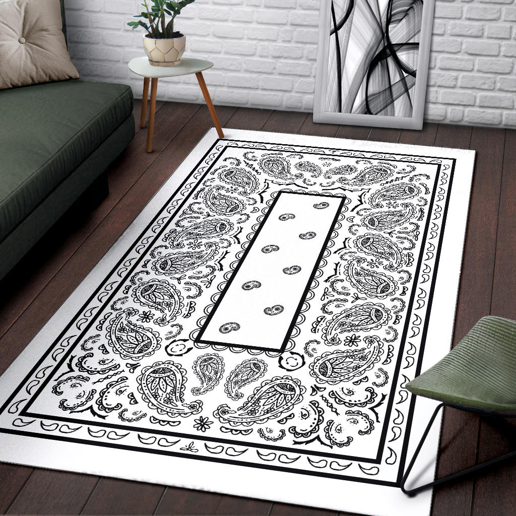 white bandana throw rugs