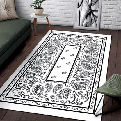 white bandana throw rugs