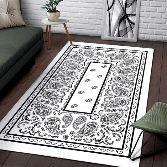 white bandana throw rugs