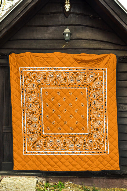 Quilt - Citrus Orange Bandana Quilt