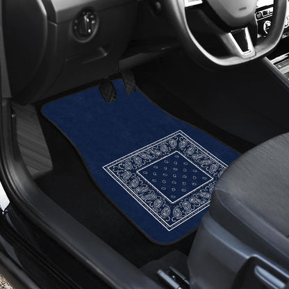 Quad Navy Blue Bandana Seat Covers - Minimal