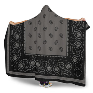 Ultimate Dark Gray and Black Hooded Blankets