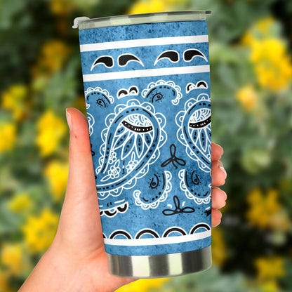 Light Denim Blue Bandana Tumblers