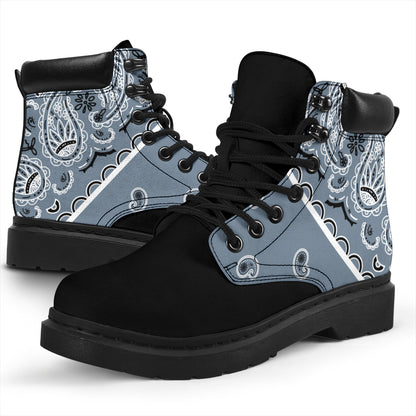 Slat Blue Bandana Blackout All Season Boots