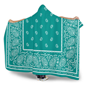 Ultimate Aqua Green Hooded Blanket