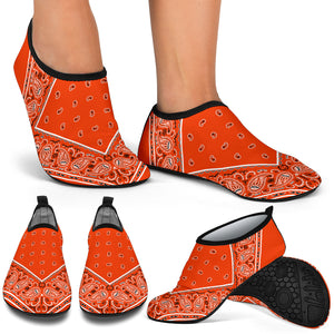 Perfect Orange Bandana Split Water Shoes