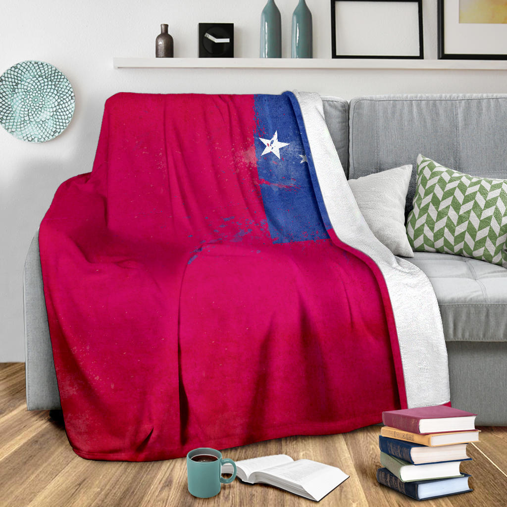 Samoa Flag Fleece Throw Blanket