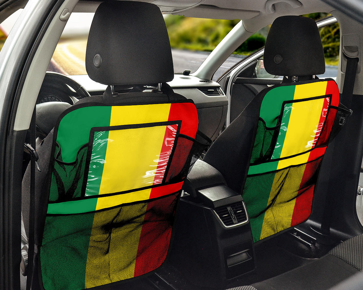 rasta flag auto seat organizers