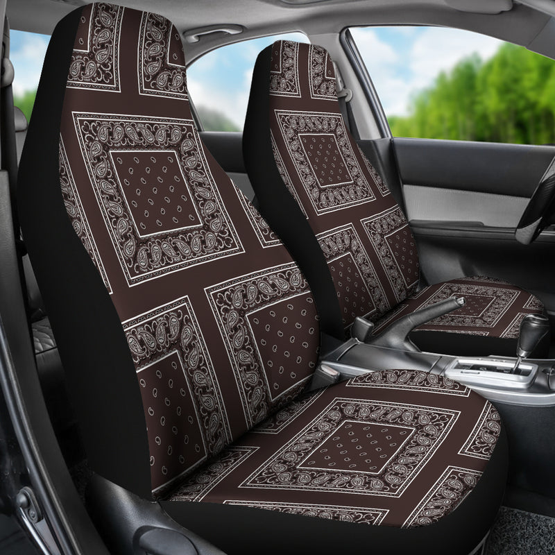 Coffee brown car seat cover